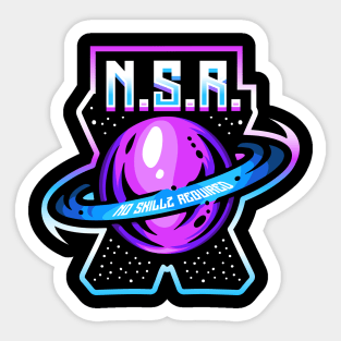 No Skillz Required Logo (N.S.R.) Sticker